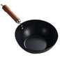 24cm Black Premium Iron Mini Pot – Nonstick Ribbed Pan for Soup, Milk, and Stir-Fry, Compatible with Gas & Induction Stoves